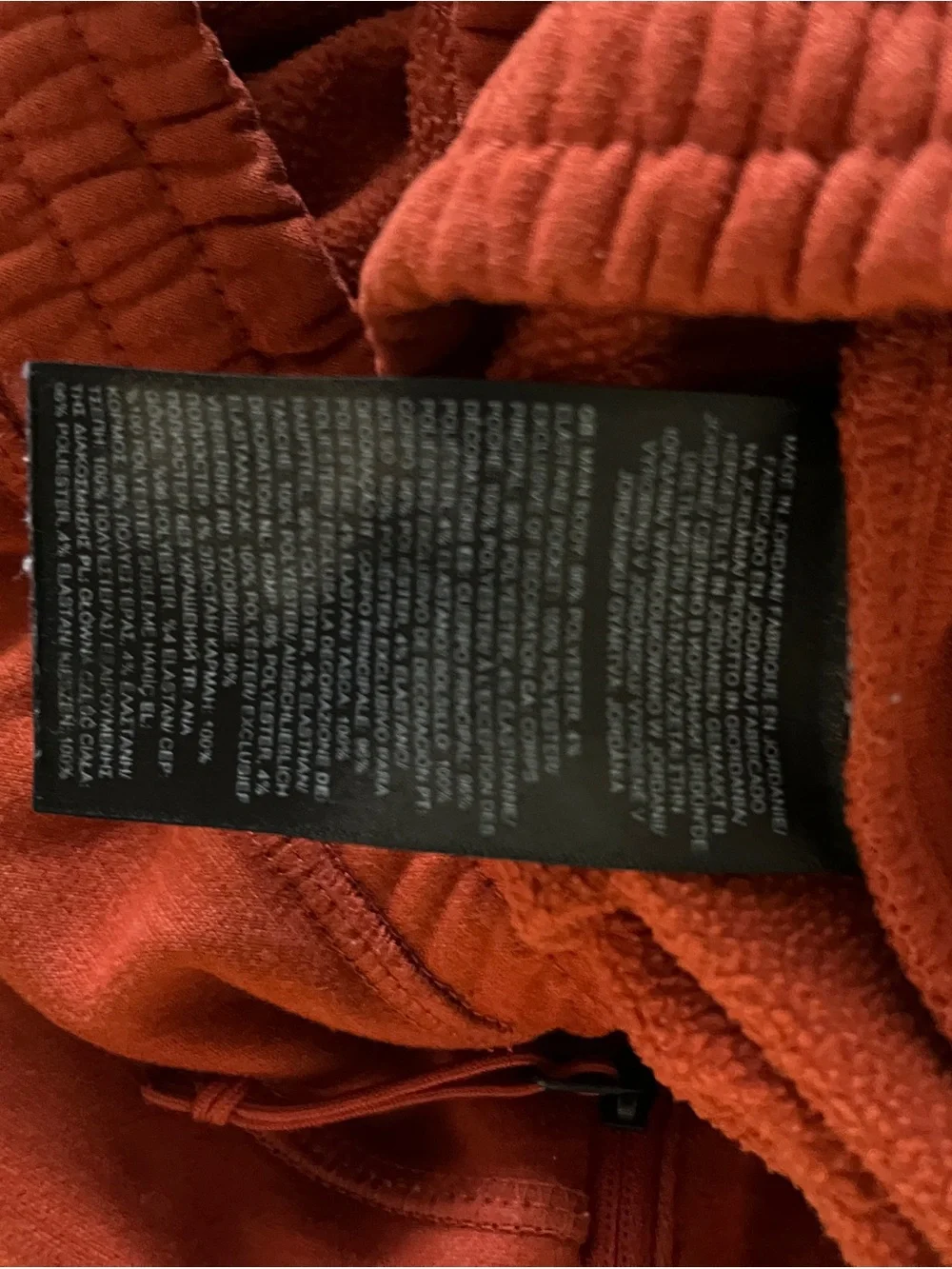 The North Face Men's Rust Orange Jogger Sweatpants